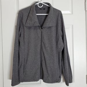 Tuff Athletics Gray Plus Size Zip-Up Jacket